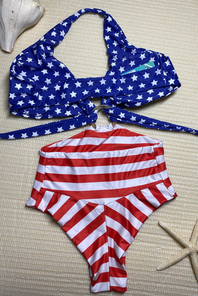 One-piece American Flag Swimsuit