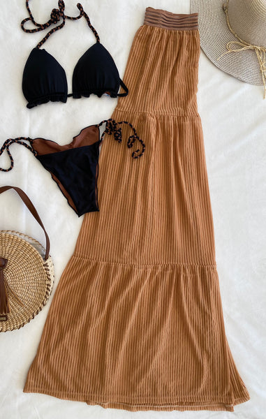 Neutral Colored Maxi Skirt