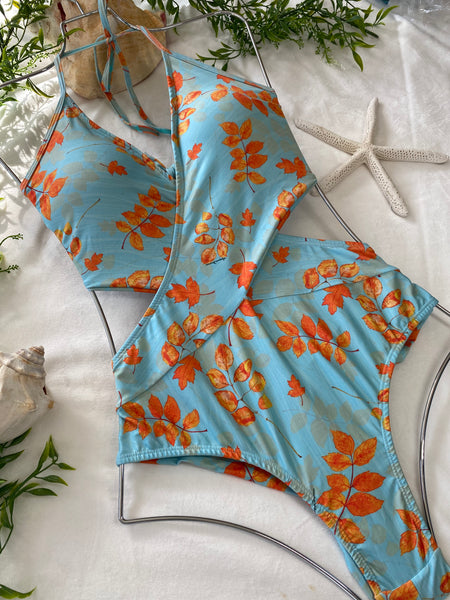 Cutout Crossback One Piece Swimsuit