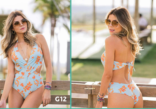 Cutout Crossback One Piece Swimsuit