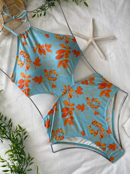 One Piece Swimsuit Cutout